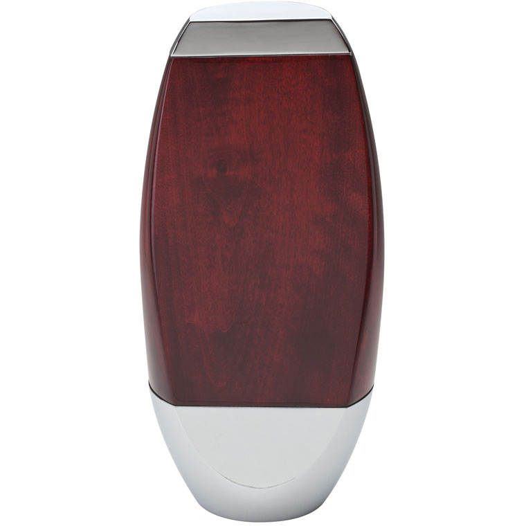 Mahogany & Aluminum Finished Oval Tower