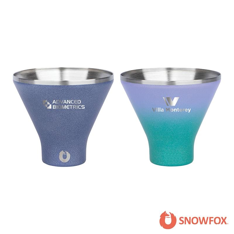 Snowfox® 8 oz. Shimmer Finish Vacuum Insulated  Martini Cup