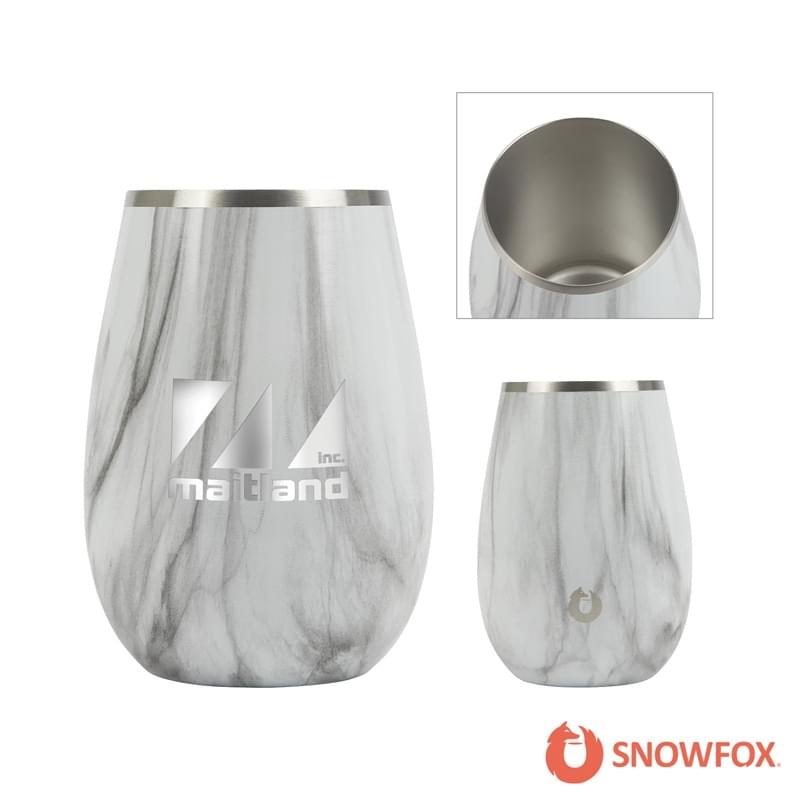 Snowfox® 8 oz. Vacuum Insulated Marble Finish Sauvignon Blanc Wine Glass