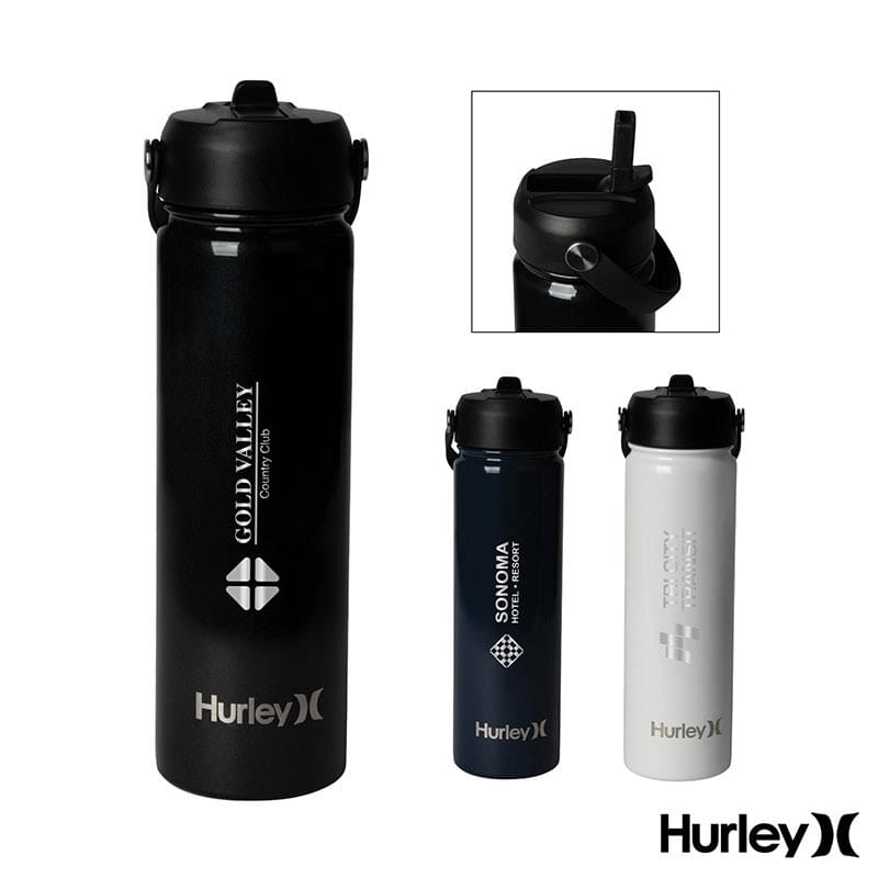 Hurley® Oasis Vacuum Insulated Water Bottle - 20 oz. (Min Qty 24)