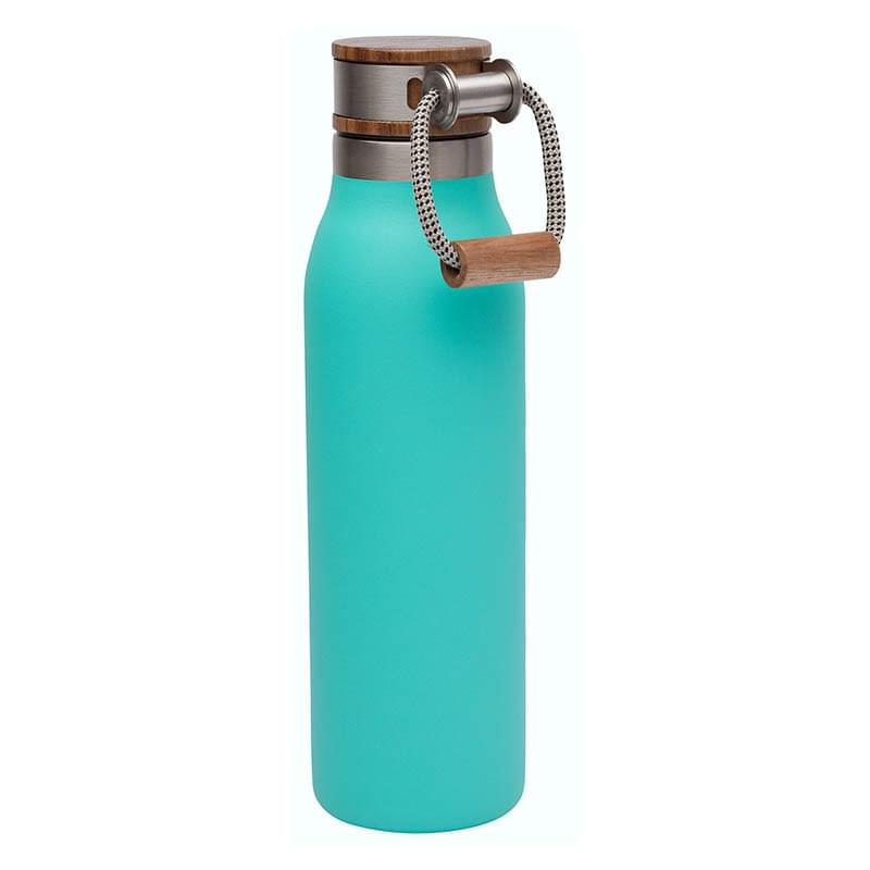 Manna&trade; 18 oz. Ascend Stainless Steel Water Bottle w/ Acacia Lid