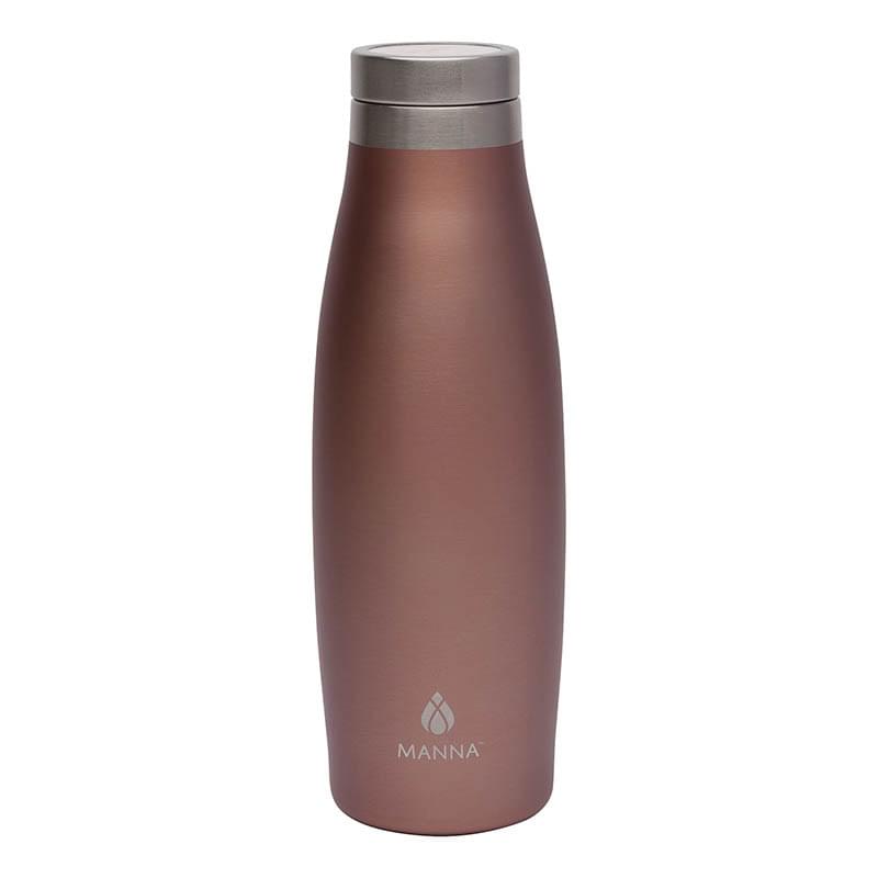 Manna&trade; 18 oz. Oasis Stainless Steel Water Bottle w/ Marble Lid