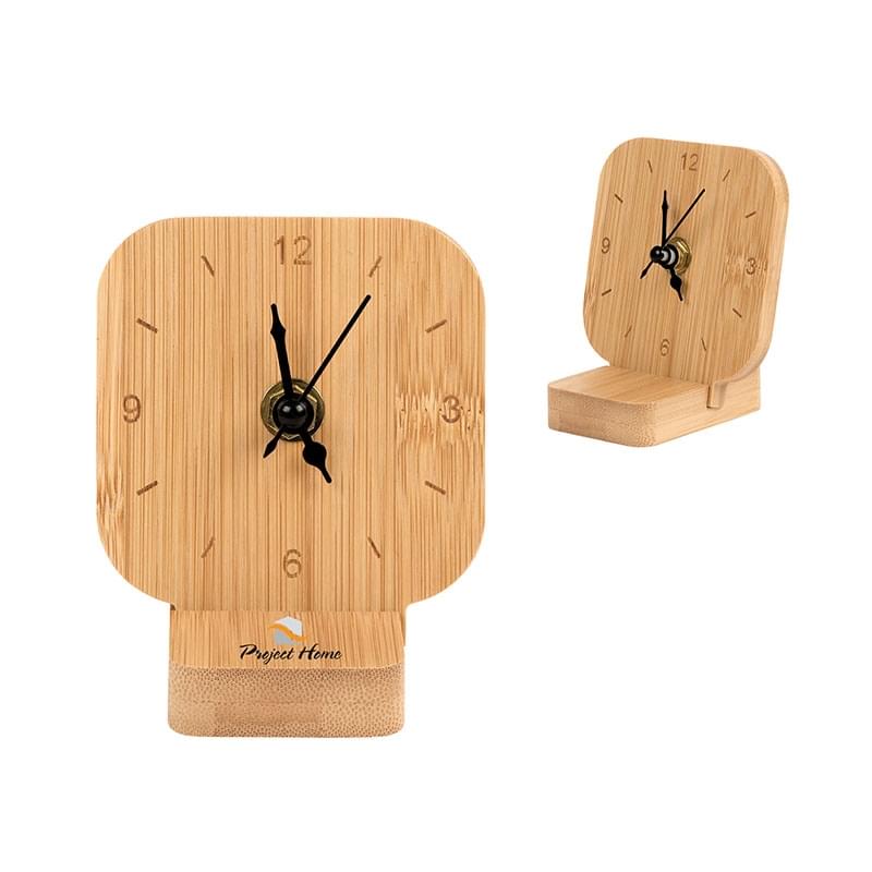 Cade Bamboo Desk Clock