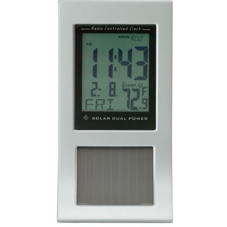 Solar Radio Controlled LED Desk Clock