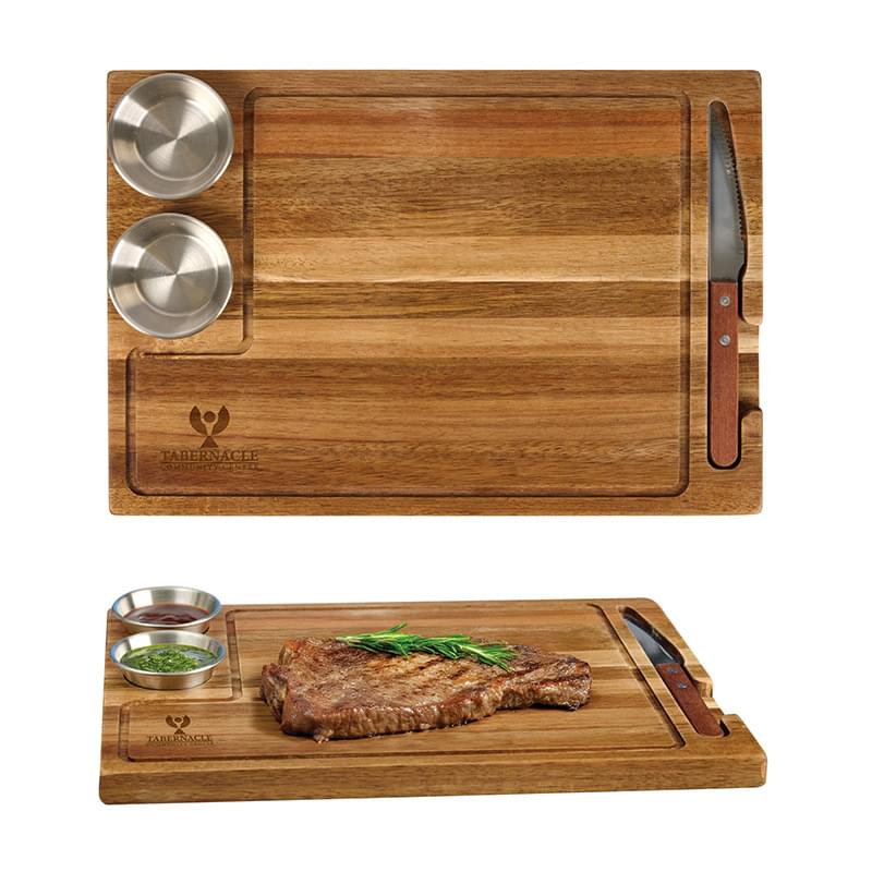 Arthur 4-Piece Acacia Wood Steak Board