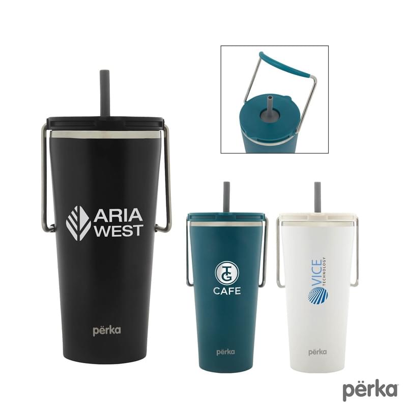 Perka® Gibson 20 oz. Double Wall Recycled Stainless Steel Travel Mug