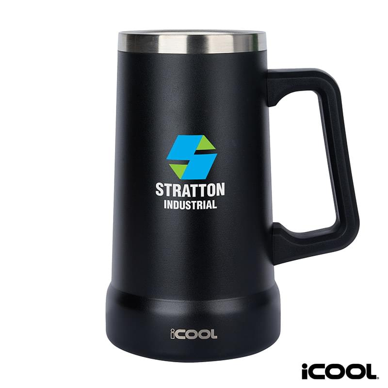 iCOOL® Breckenridge 24 oz. Double Wall Stainless Steel Beer Stein