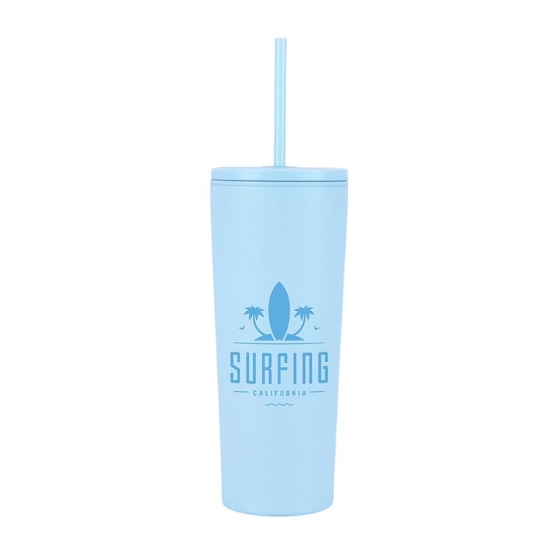 Bayard 24 oz. Double Wall Steel/PP Liner Straw Tumbler