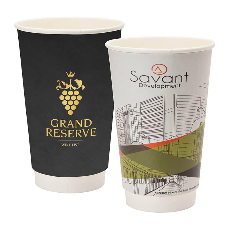 16oz Double Wall Paper Coffee Cup