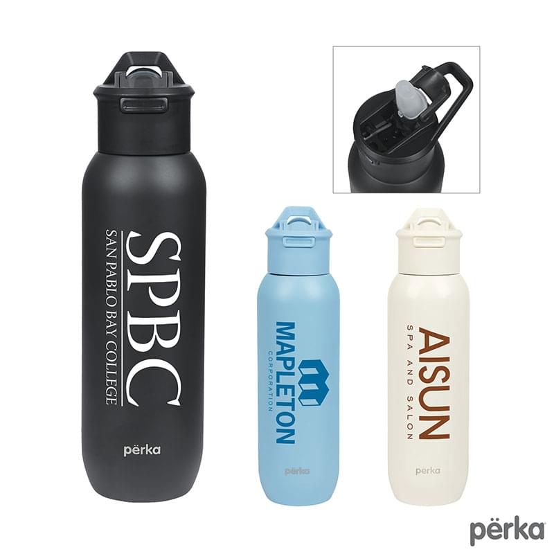 Perka® Bryton 20 oz. Double Wall Stainless Steel Water Bottle