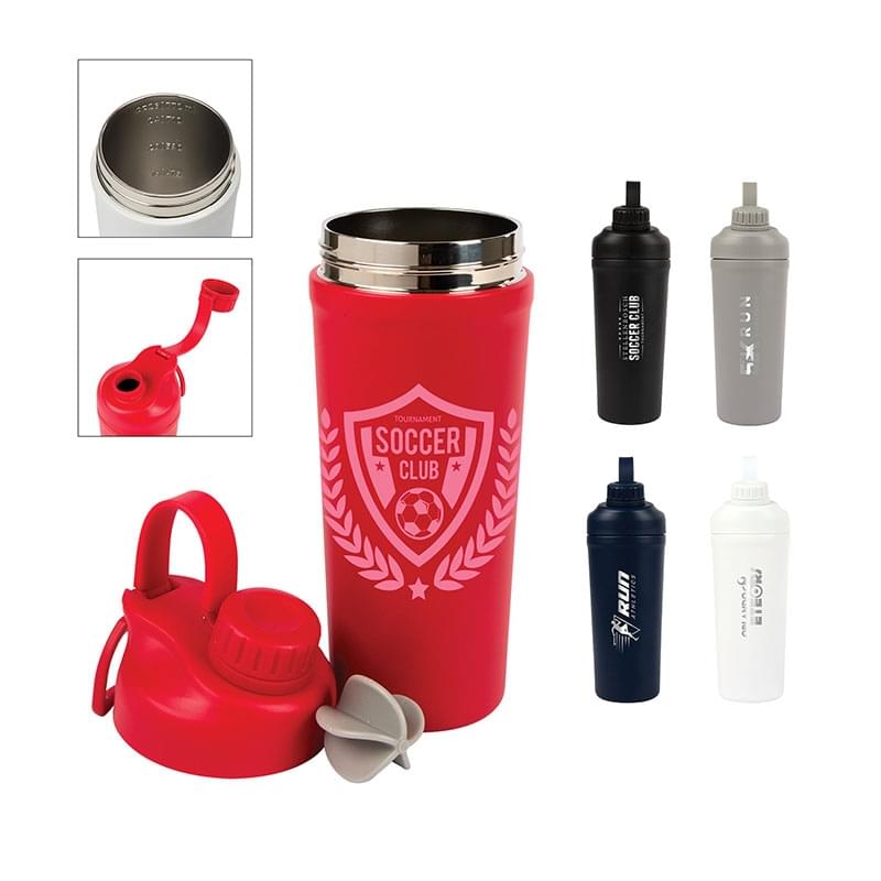 Longden 26 oz. Double Wall, Stainless Steel Shaker Bottle