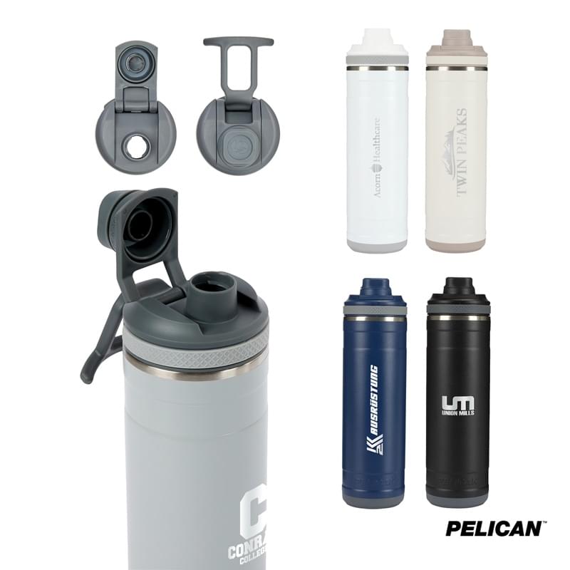 Pelican Pacific™ Chug 26 oz. Recycled Double Wall Stainless Steel Water Bottle