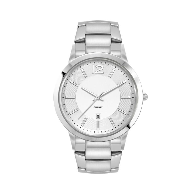 Men's Silver Stainless Steel Case, and Stainless Steel bracelet