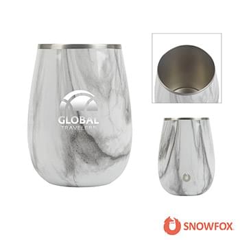 Snowfox® 13.5 oz. Vacuum Insulated Marble Finish Pinot Noir Wine Glass
