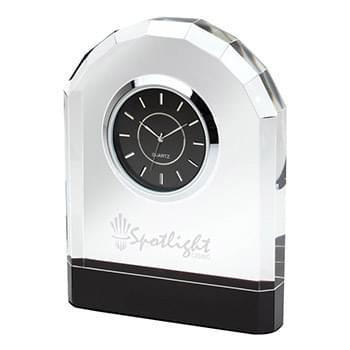 Pomezia Crystal Desk Clock