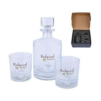Wellington Kingsley Whiskey Decanter & Glasses Set