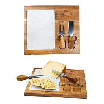Carson 3-Piece Acacia Wood Cheese Set