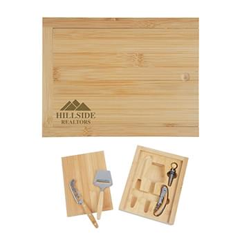 Laurelwood 4pc Cheese & Wine Tool Set