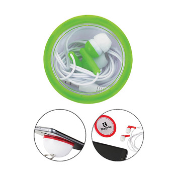 Rima Stereo Earbuds with Keyring Case
