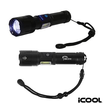 iCOOL® Longmont Rechargeable 1200-Lumen Aluminum Tactical Flashlight