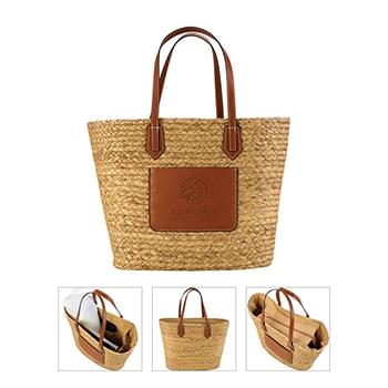 Akena Natural Hyacinth Grass Tote
