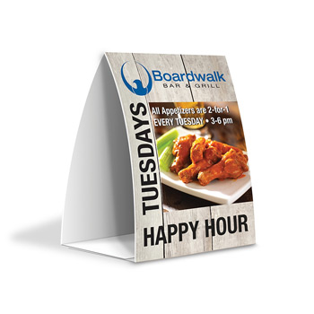 PaperSplash&trade; 4" x 6" Tent Table Talker