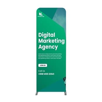 DisplaySplash Single Sided Fabric Floor Banner - 31 ½" W x 89 ¾" H