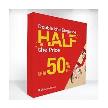 DisplaySplash Pop-Up Fabric Display - 8' W x 7.5' H