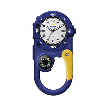 41MM, POCKET STYLE W/COMPASS & CARABINER, 3-HAND MVT